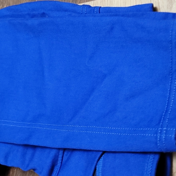 HUE Leggings Classic Smooth Denim Skim Sailor blue wide waistband XS SM New - Picture 7 of 11